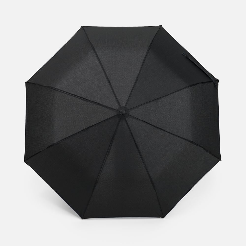 Зонт складной Edgeline, черный с синим