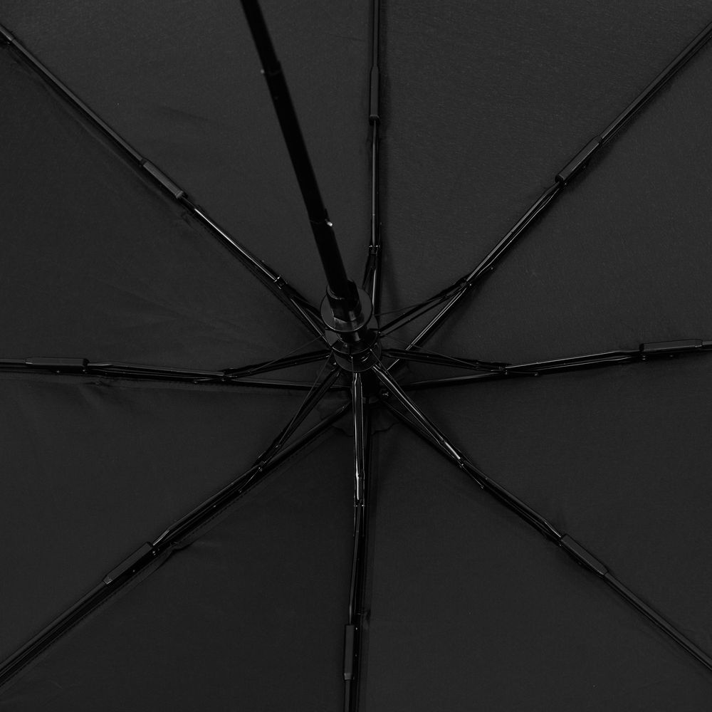 Зонт складной Edgeline, черный с синим