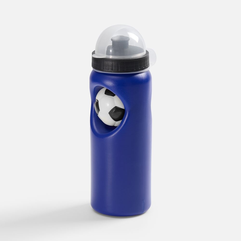 Бутылка с антистрессом Footballer, синяя