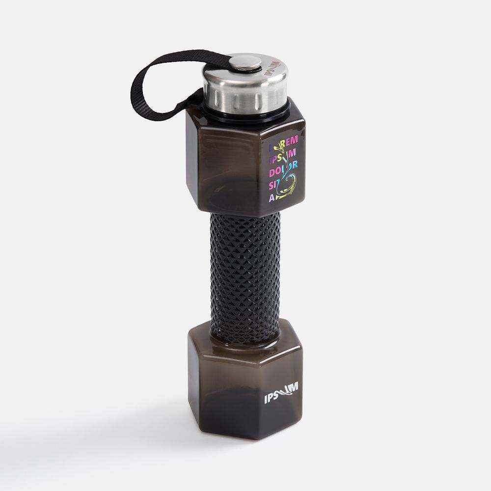 Бутылка для воды Hantelis, черная