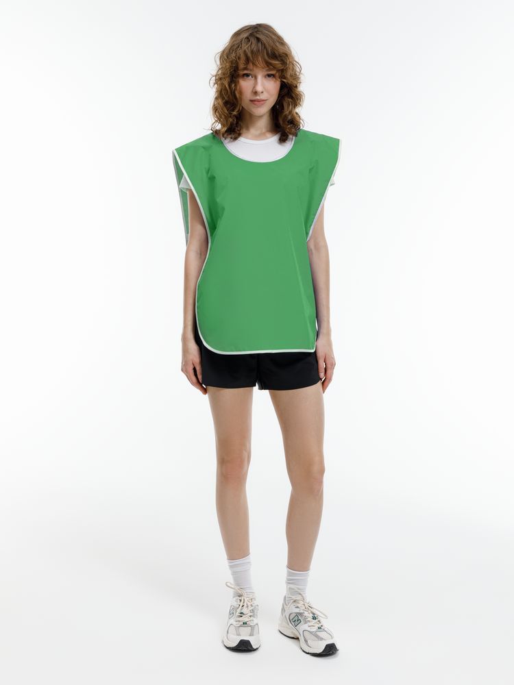 Манишка Member, зеленая с белым