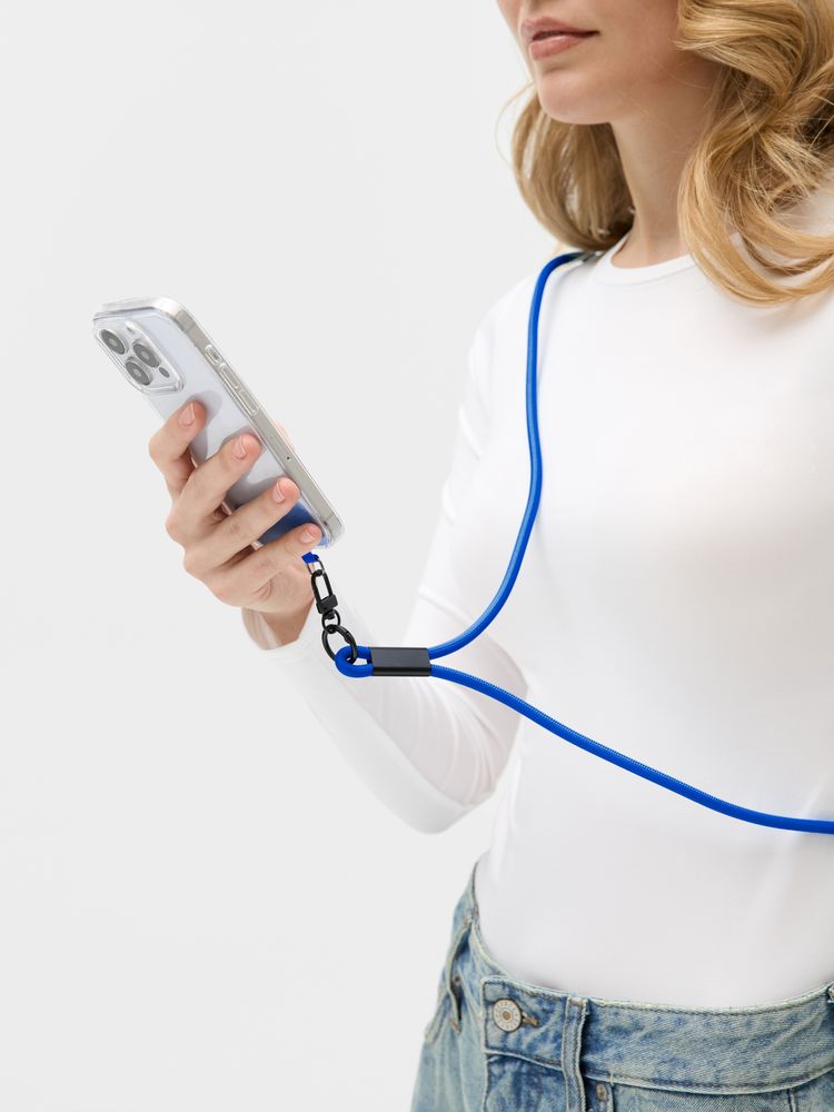 Кабель-ланьярд energyFlex Power Delivery 60 Вт, темно-синий