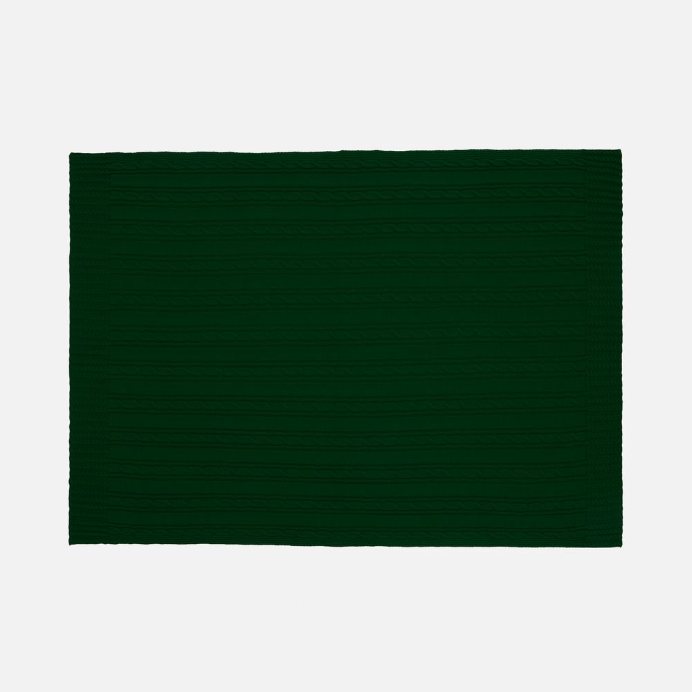 Плед Remitti, темно-зеленый (хвойный)