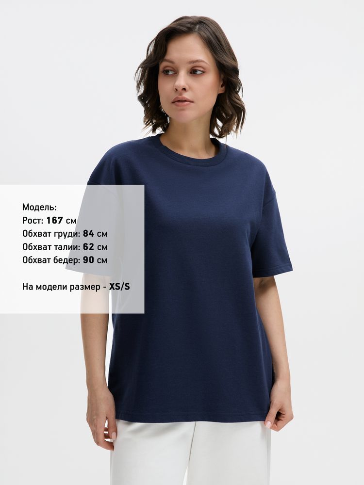 Футболка унисекс Durington, темно-синяя