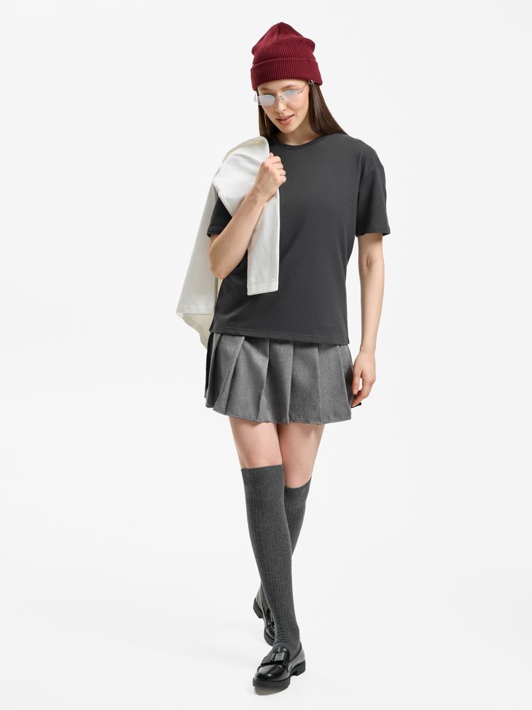 Футболка унисекс Durington, темно-серая (графит)