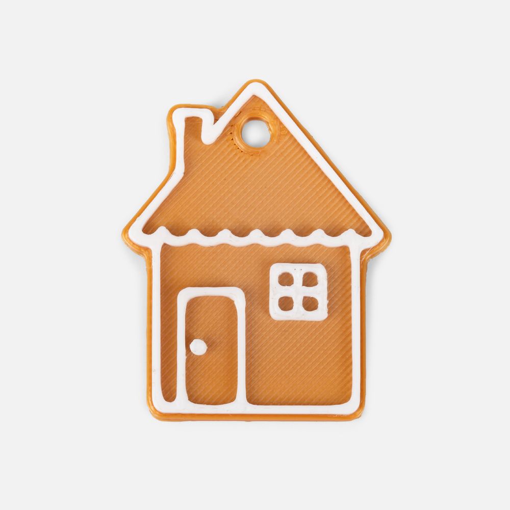 Мини-подвеска «Пряник», 3D-печать на заказ, домик