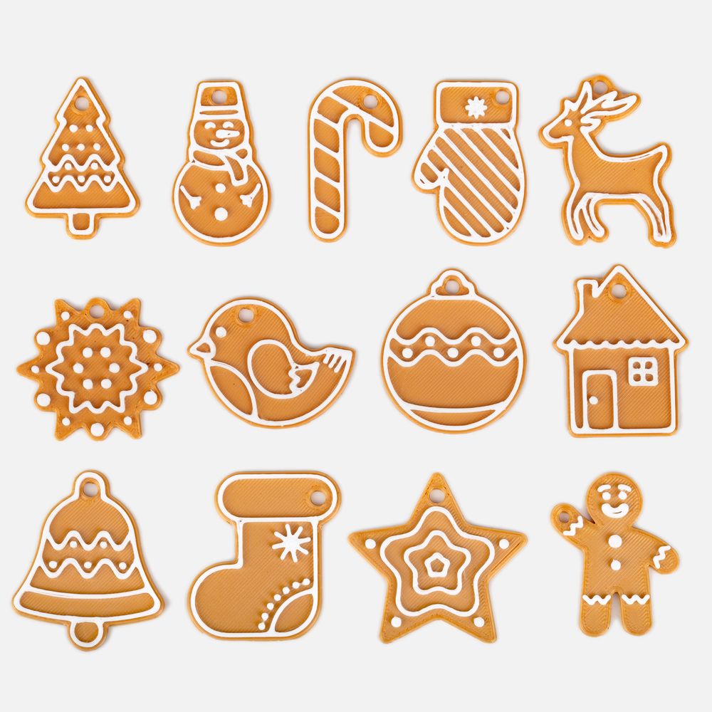 Мини-подвеска «Пряник», 3D-печать на заказ, носочек