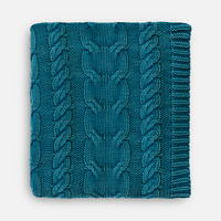 Плед Hygge, темно-зеленый