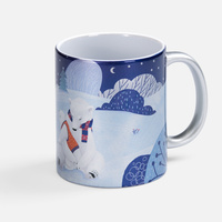 Кружка «Праздничный полюс», серебристая