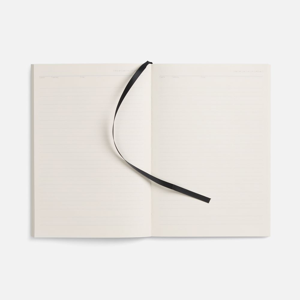 Ежедневник Flat Light, недатированный, черный