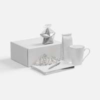 Набор «Планы на счастье», белый с серебристым