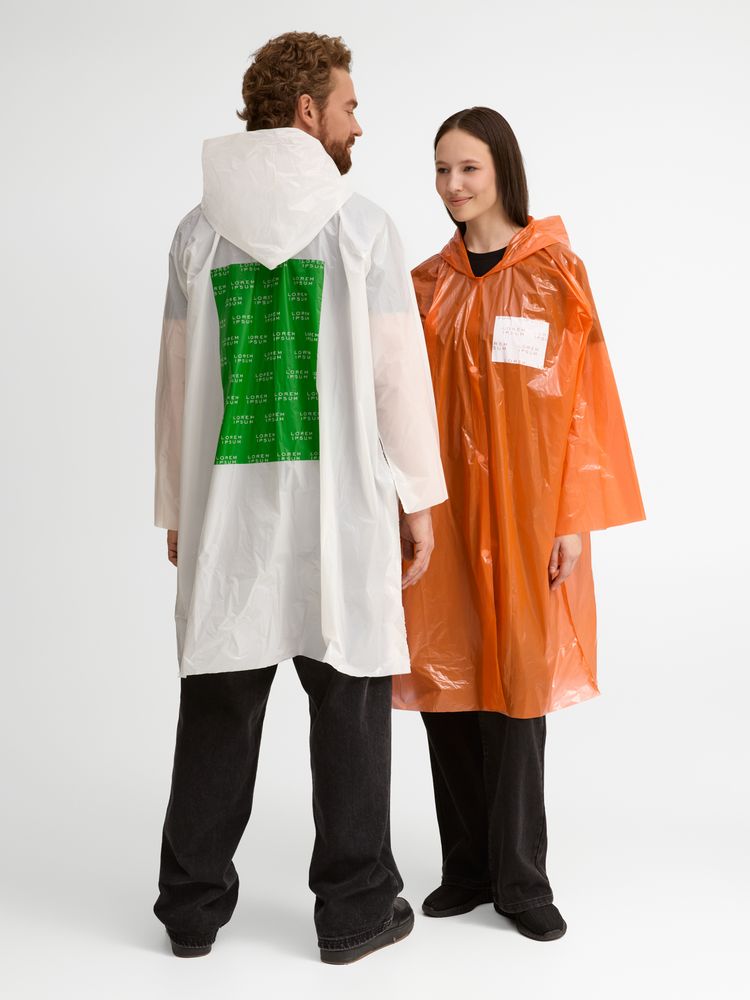 Дождевик-плащ BrightWay с печатью в один цвет на заказ