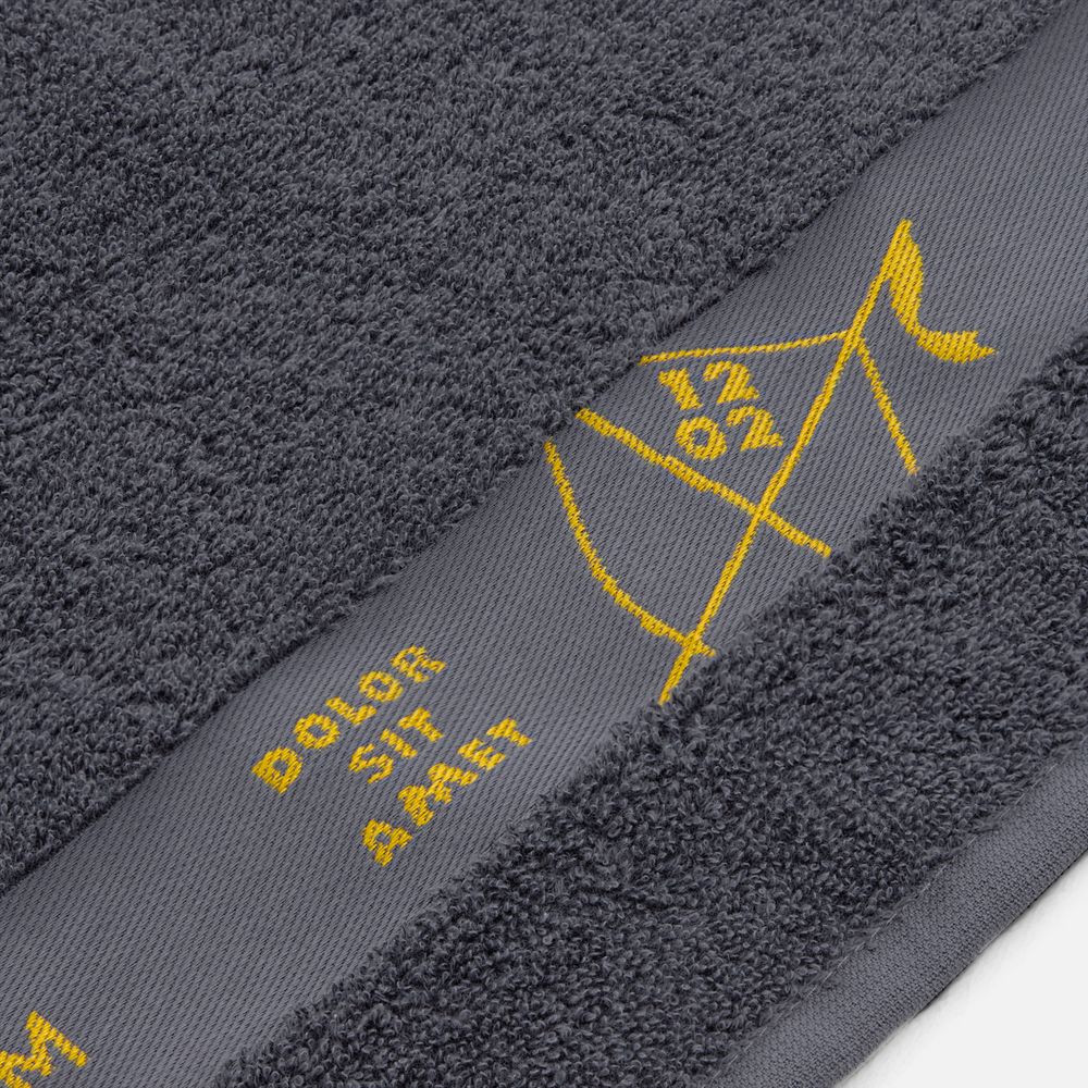 Полотенце на заказ Surpass с логотипом в бордюре, большое