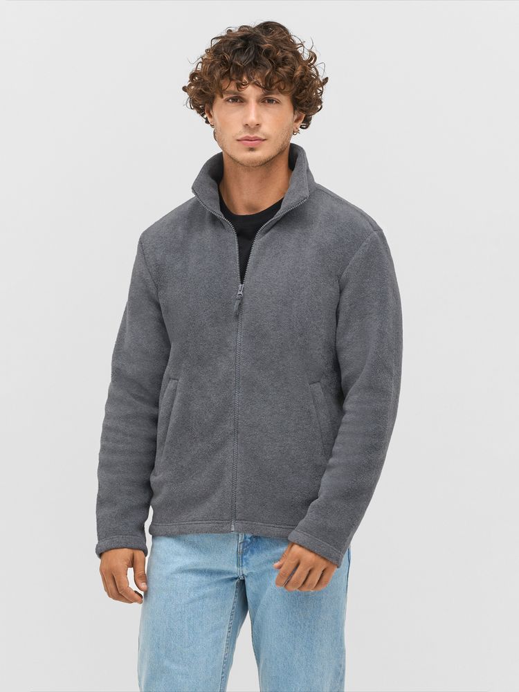 Куртка флисовая унисекс Nitro, серо-бежевая