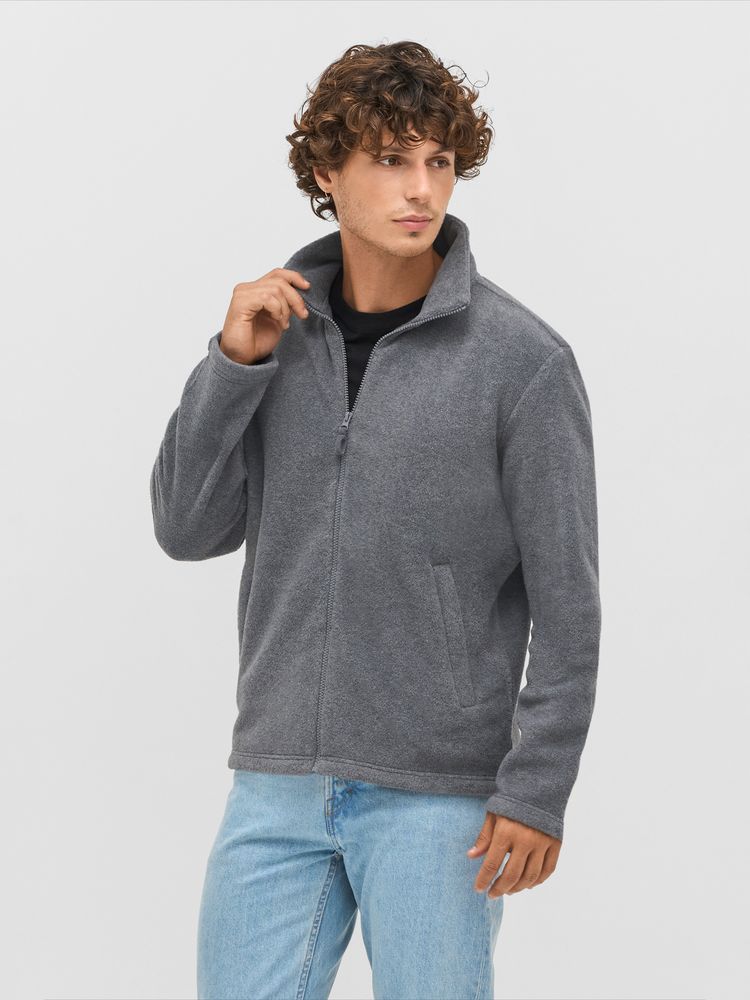 Куртка флисовая унисекс Nitro, серо-бежевая