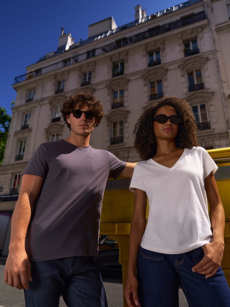 Футболка женская Regent Women с V-образным вырезом, кобальт (темно-синяя)