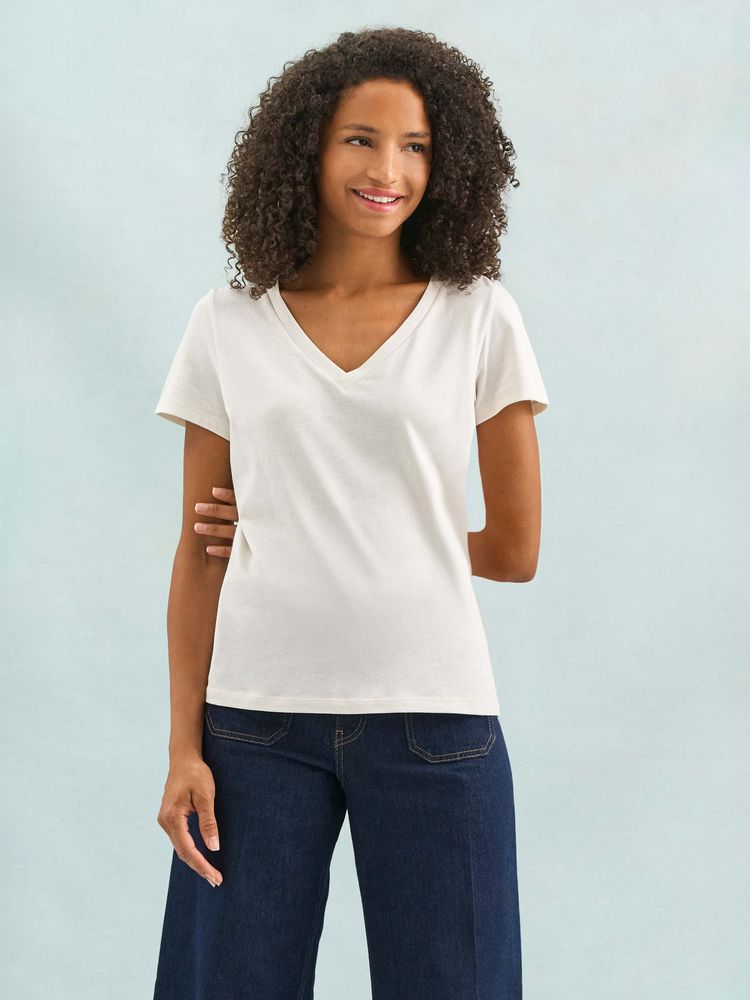 Футболка женская Regent Women с V-образным вырезом, красная