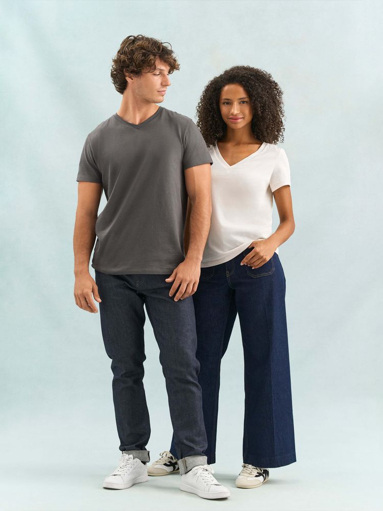 Футболка женская Regent Women с V-образным вырезом, красная