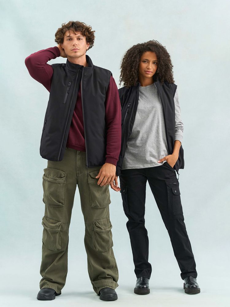 Жилет софтшелл унисекс Falcon BW, синий