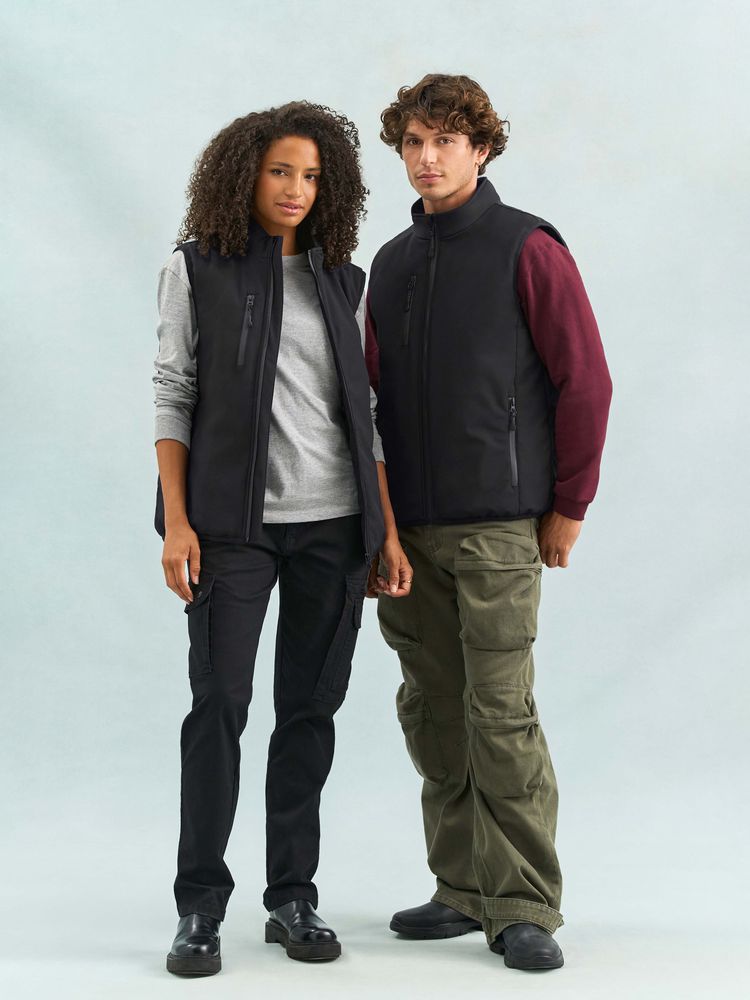 Жилет софтшелл унисекс Falcon BW, темный хаки