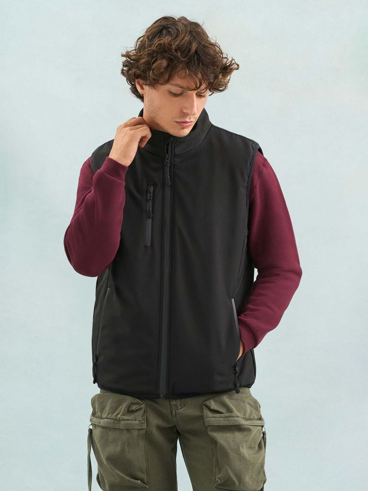 Жилет софтшелл унисекс Falcon BW, темно-серый