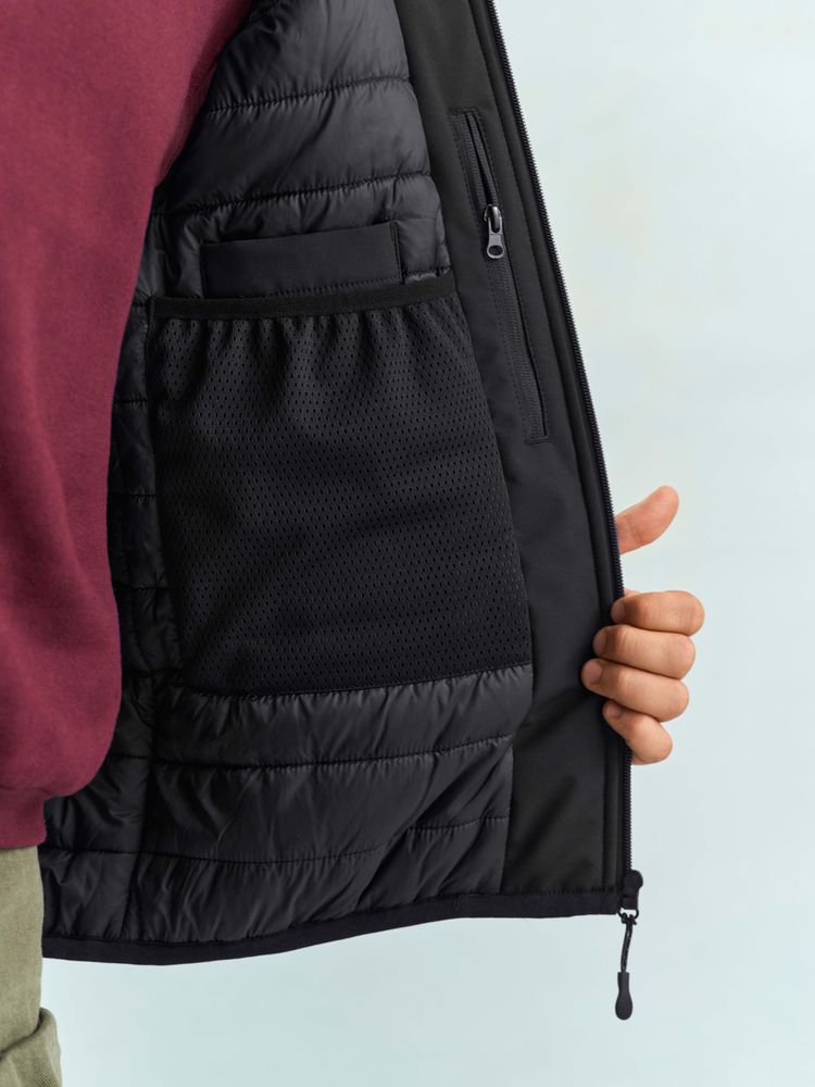 Жилет софтшелл унисекс Falcon BW, темно-серый