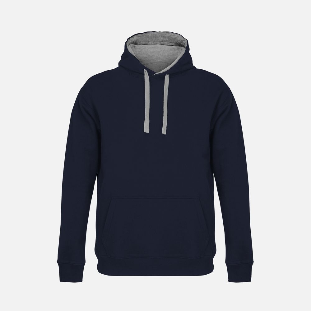 Худи унисекс Cameron, темно-синее с серым