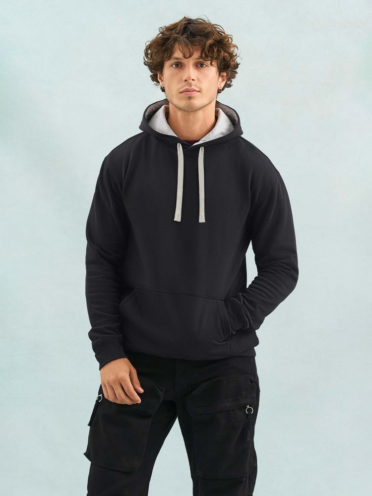 Худи унисекс Cameron, темно-синее с серым