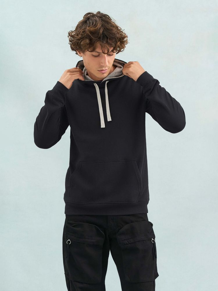 Худи унисекс Cameron, темно-синее с серым