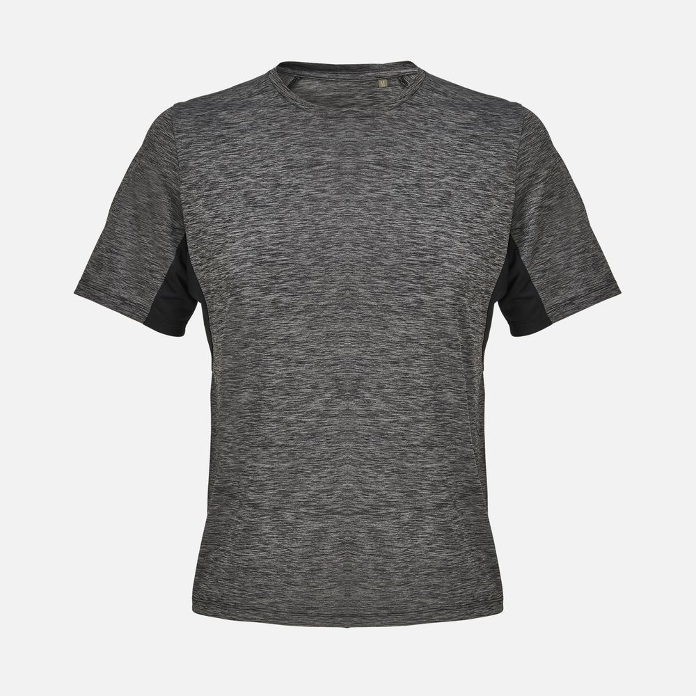 Футболка спортивная унисекс Storm, черный меланж