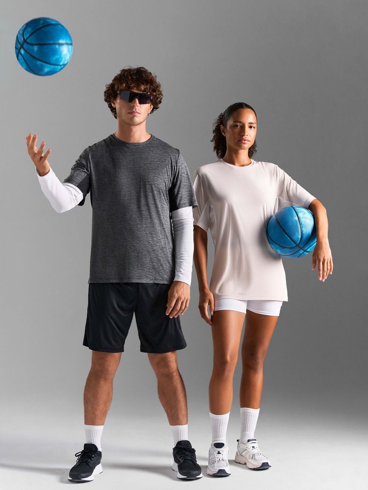 Футболка спортивная унисекс Storm, белая