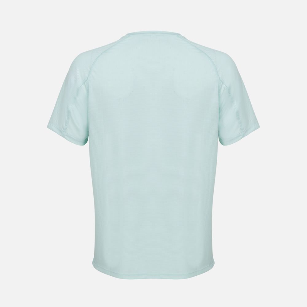 Футболка спортивная унисекс Vortex, зелено-голубая