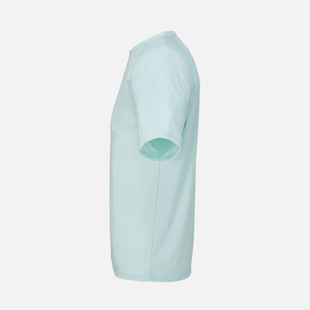 Футболка спортивная унисекс Vortex, зелено-голубая