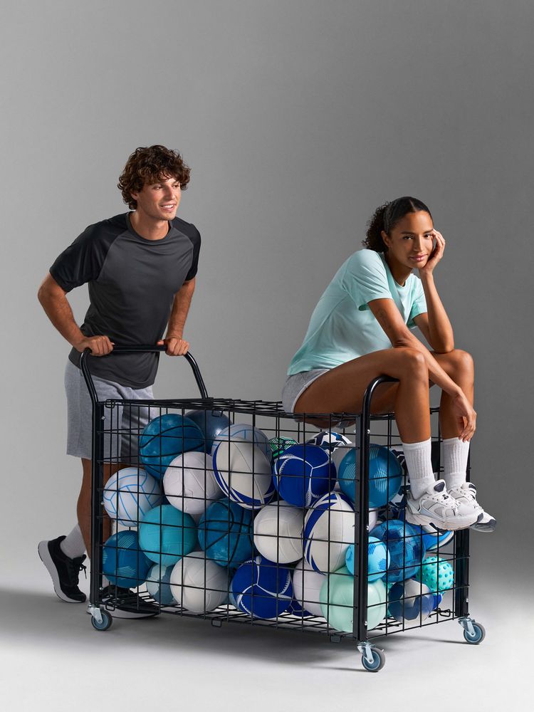 Футболка спортивная унисекс Vortex, зелено-голубая