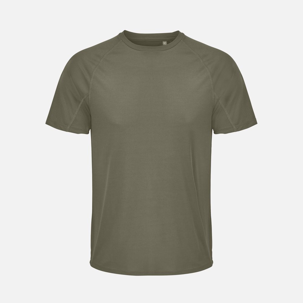 Футболка спортивная унисекс Vortex, темный хаки