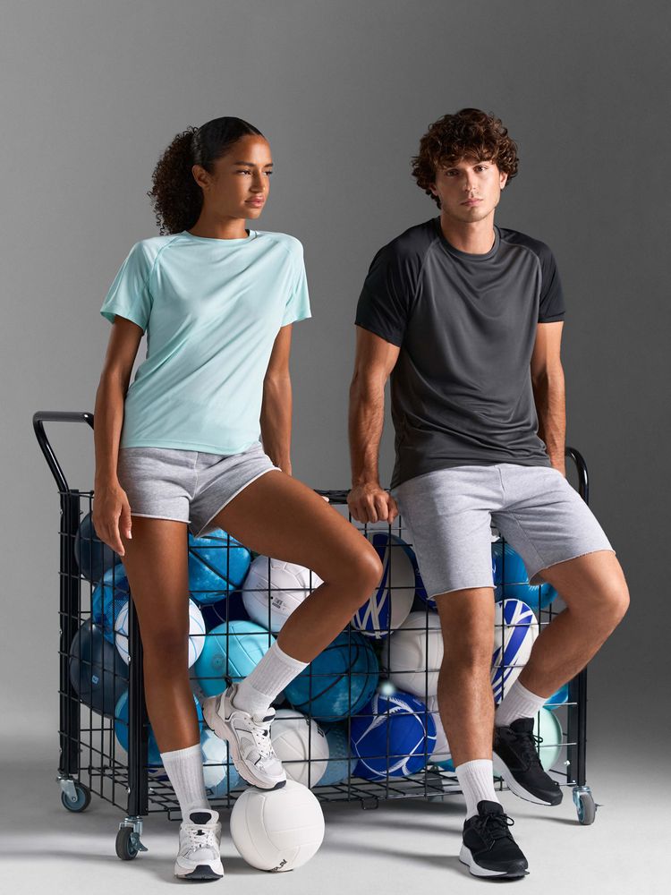 Футболка спортивная унисекс Vortex, темно-синяя