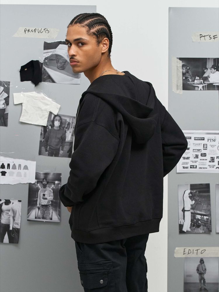 Толстовка унисекс на молнии Jelo, черная