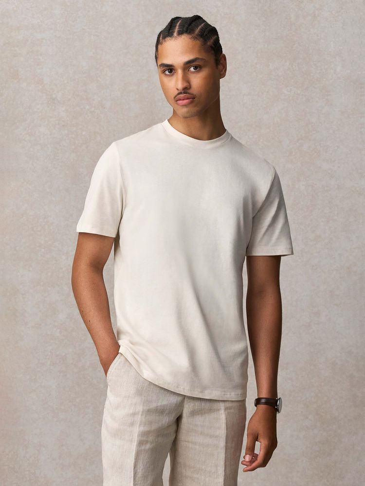 Футболка унисекс Lyam, молочно-белая