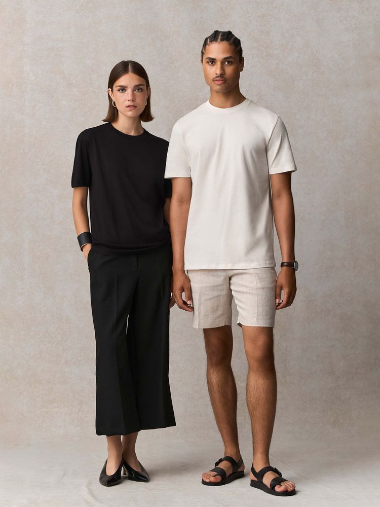 Футболка унисекс Lyam, молочно-белая