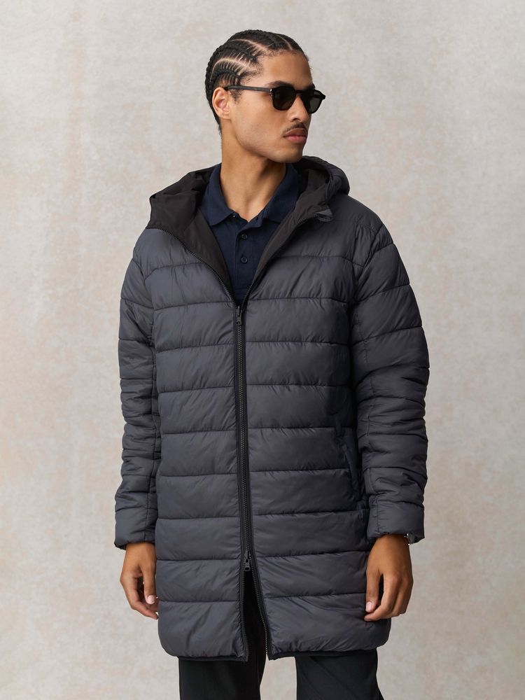 Куртка-парка унисекс Reverse, темно-синяя