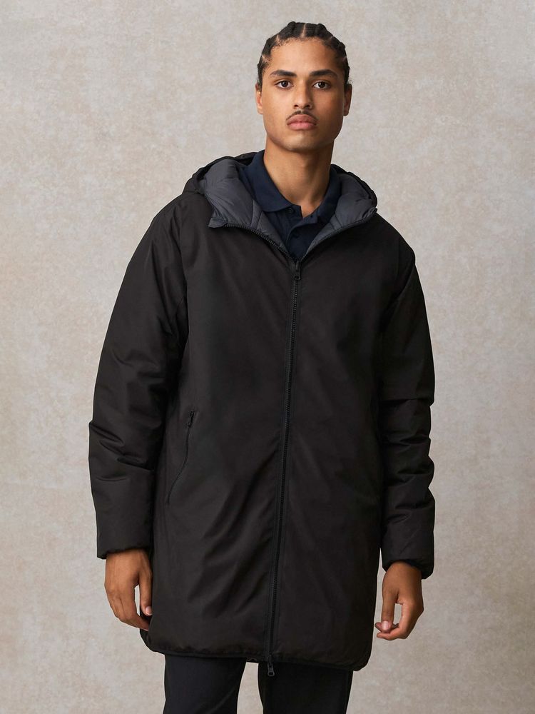 Куртка-парка унисекс Reverse, темно-синяя