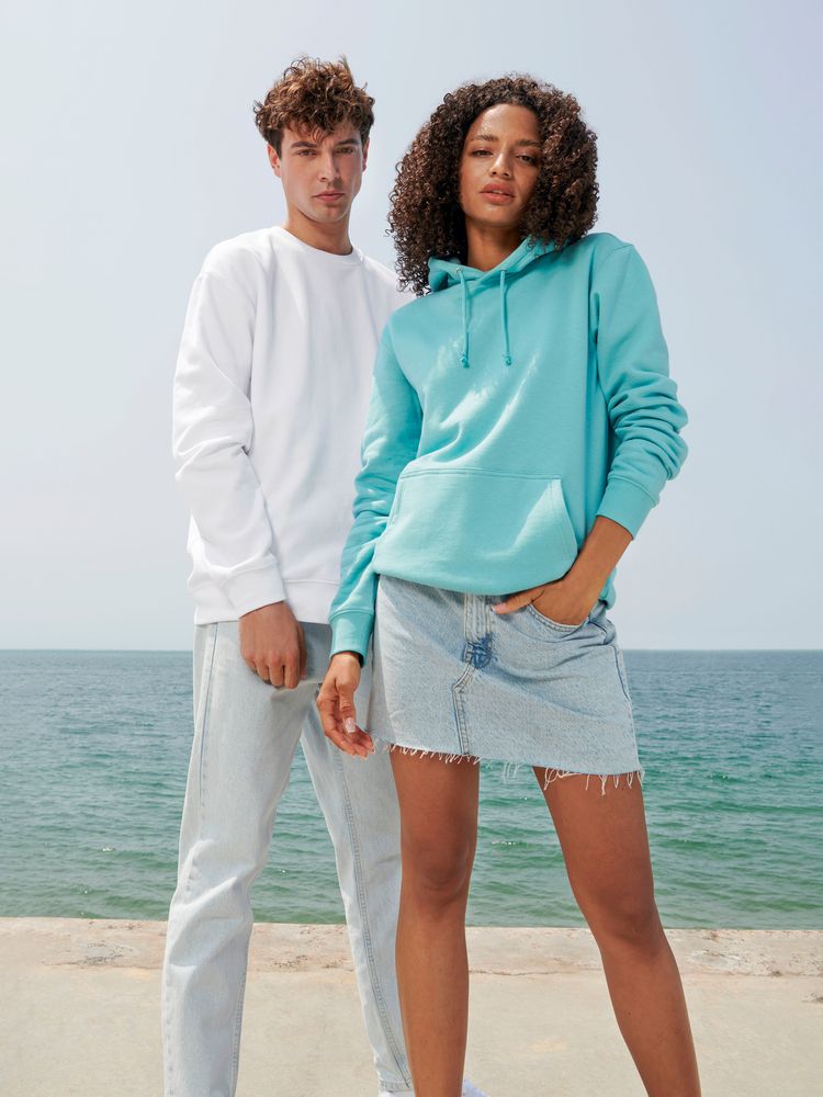 Свитшот унисекс Columbia, светло-серый меланж