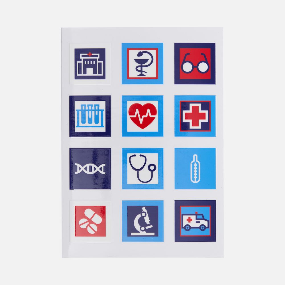 Стикерпак UV-DTF Industry, здравоохранение