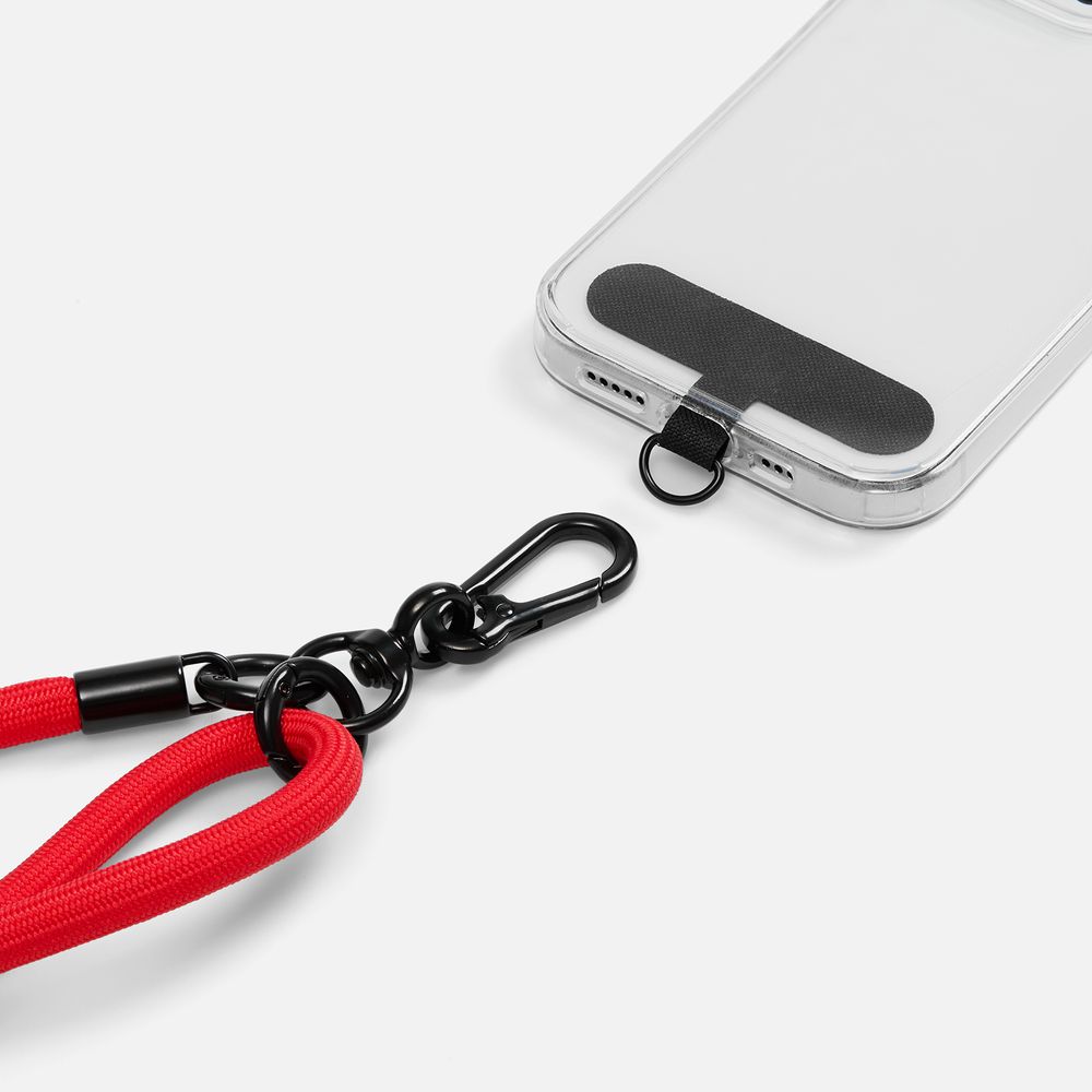 Шнурок для телефона OmniHold, красный