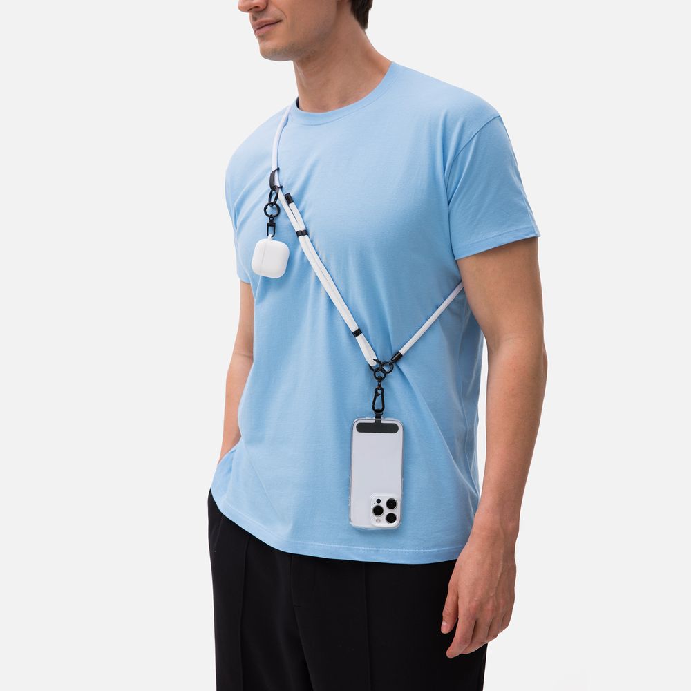 Шнурок для телефона OmniHold, белый