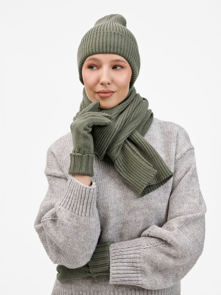 Перчатки Catch Match, зеленые (полынь)