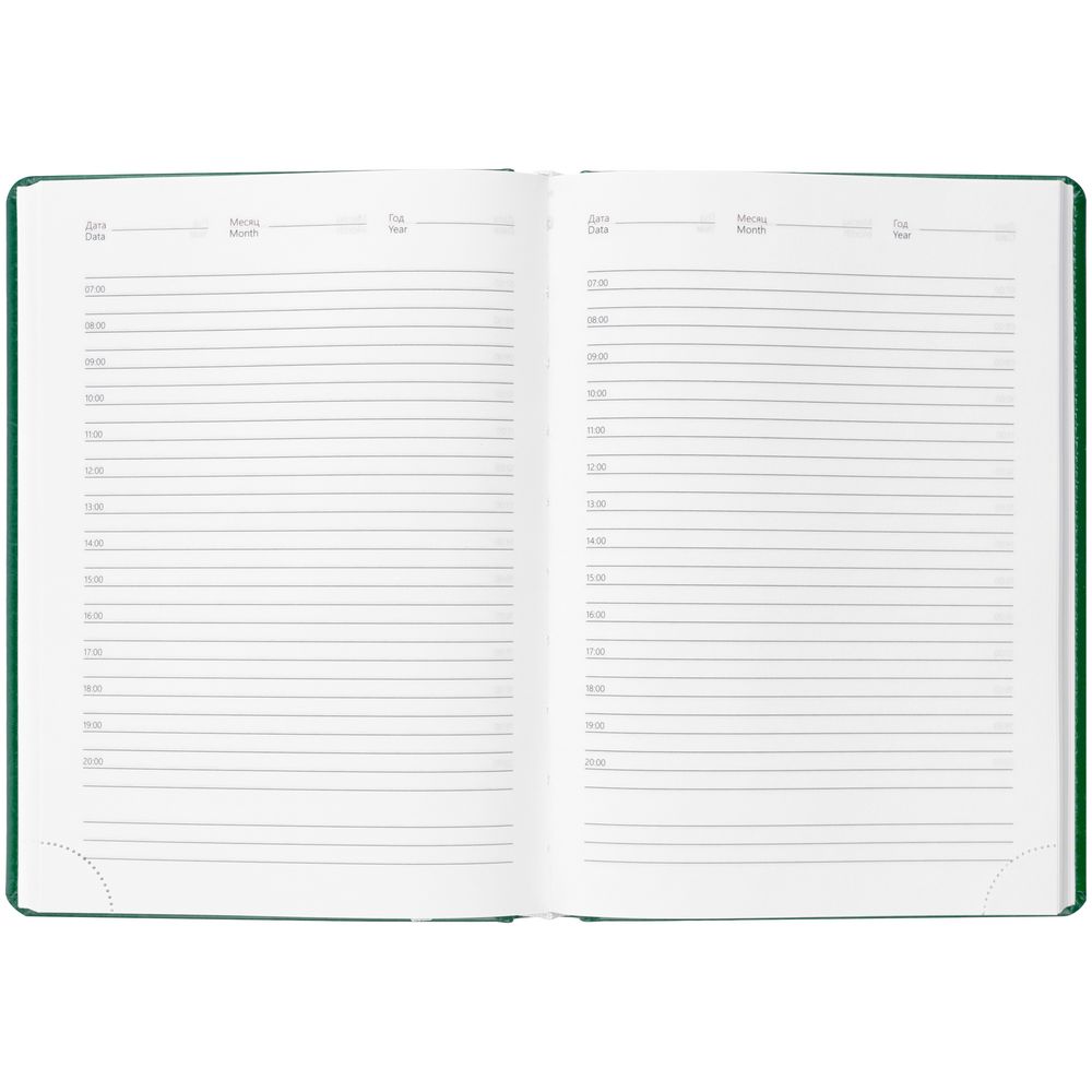 Ежедневник Nebraska, недатированный, зеленый