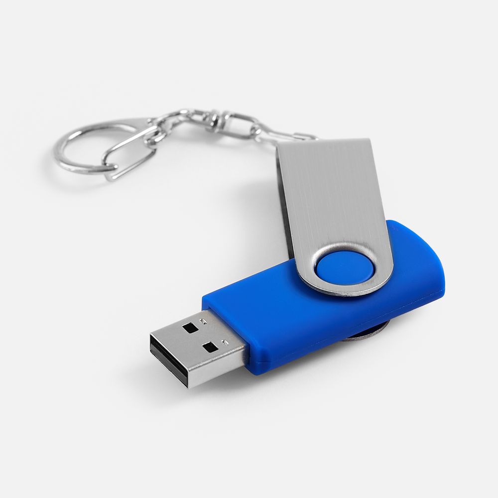 Флешка Twist, синяя, 16 Гб