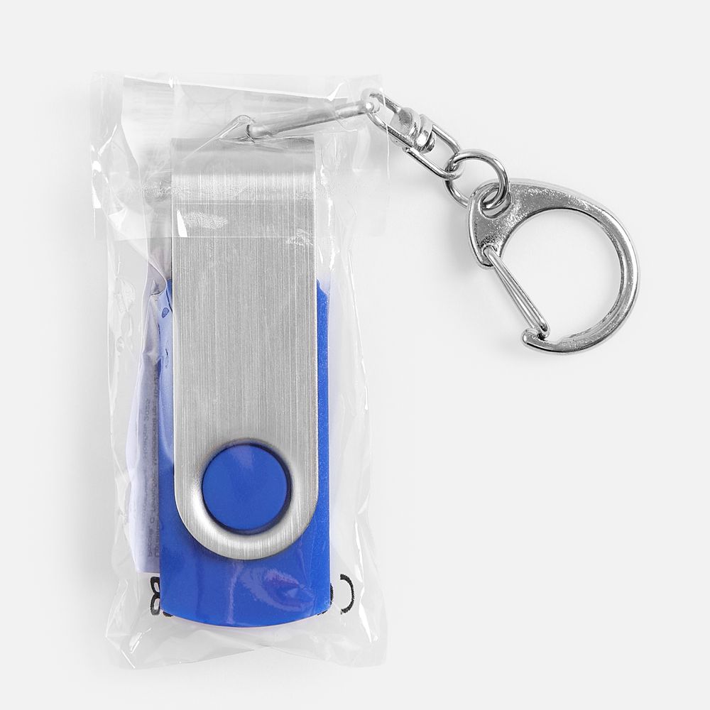 Флешка Twist, синяя, 16 Гб