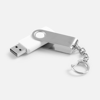 Флешка Twist, белая, 16 Гб